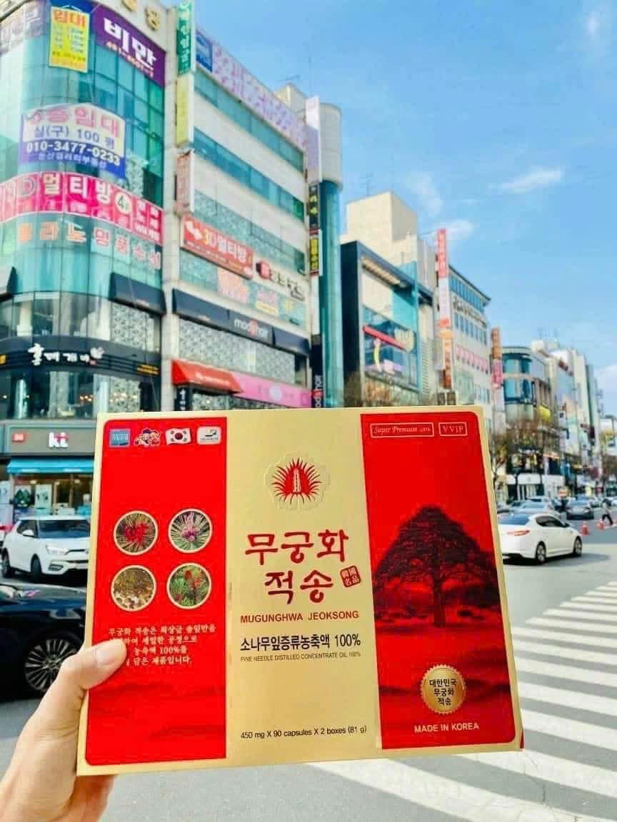 Tinh dầu thông đỏ chính phủ Mugunghwa Jeoksong Hàn Quốc 180 viên - Ảnh 7