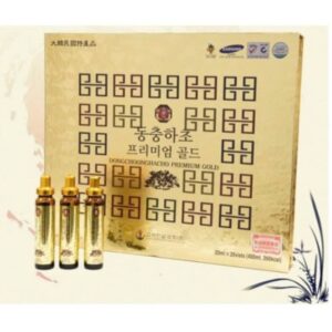 Đông trùng hạ thảo dạng 20 ống hộp vàng