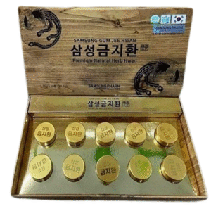 An cung bổ não Samsung Gum Jee Hwan 10 viên hộp giấy vân gỗ