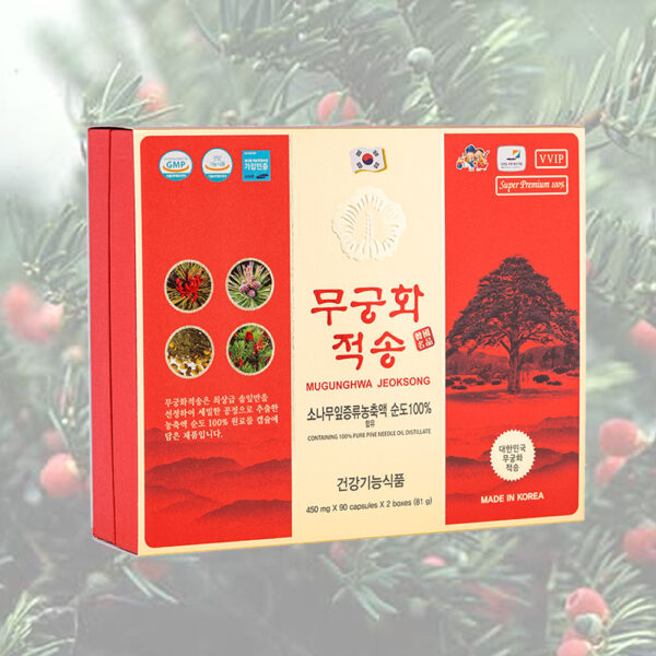 Tinh dầu thông đỏ chính Phủ Mugunhwa Jeok Song Hàn Quốc