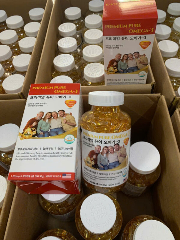 Viên Uống Dầu Cá Omega-3 Gia Đình Premium Pure 300 viên bổ sung EPA và DHA giúp khoẻ tim, sáng mắt, minh mẫn mỗi ngày - Ảnh 12