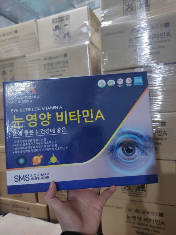 Viên Bổ Mắt Vitamin A Sms Bio  pharm 120 Viên Hàn Quốc