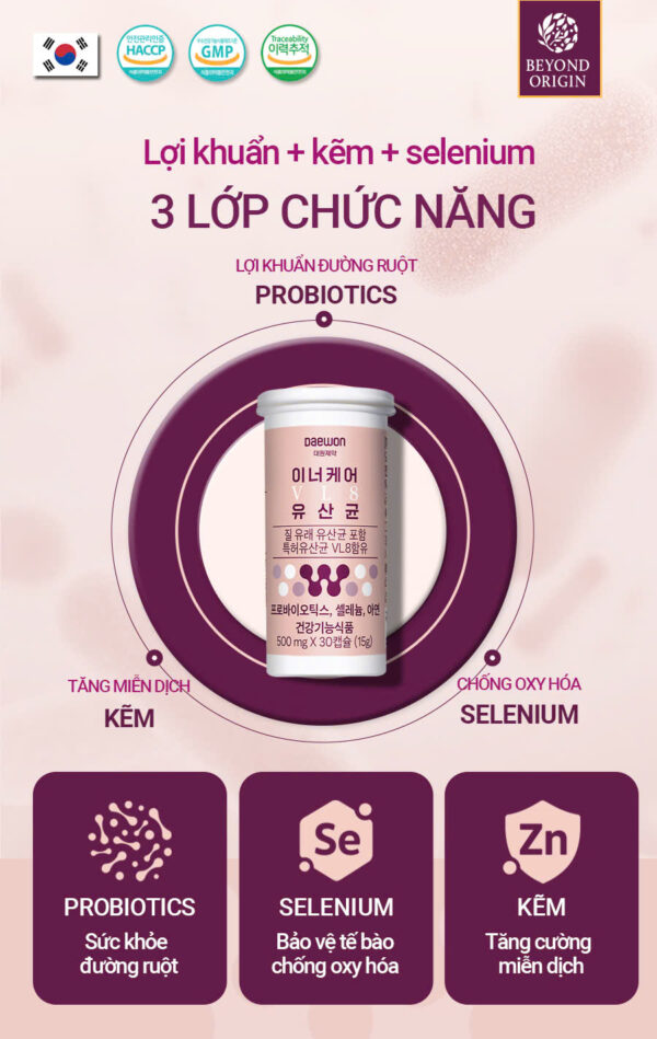 Viên Uống Phụ Khoa Nữ VL8 Inner Care - Ảnh 3