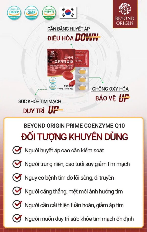 [Beyond Origin] Viên Tim Mạch & Huyết Áp Prime Coenzyme Q10 - Ảnh 3