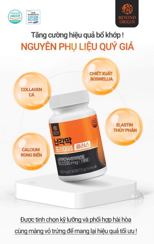 Viên Collagen Xương Khớp Beyond Origin – Màng Vỏ Trứng Cao Cấp - Ảnh 3