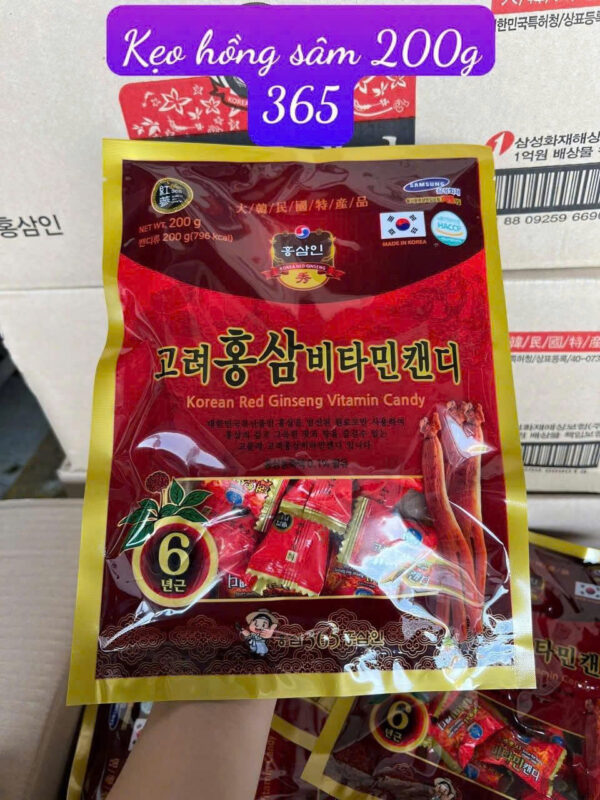 Kẹo hồng sâm vitamin Hàn Quốc mới